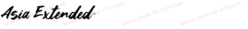 Asia Extended字体转换